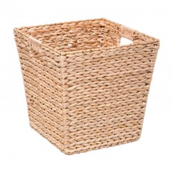 Cesta de ordenación de mimbre natural con asas