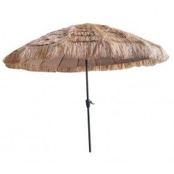 Parasol de aluminio y mimbre sintético 2,7m