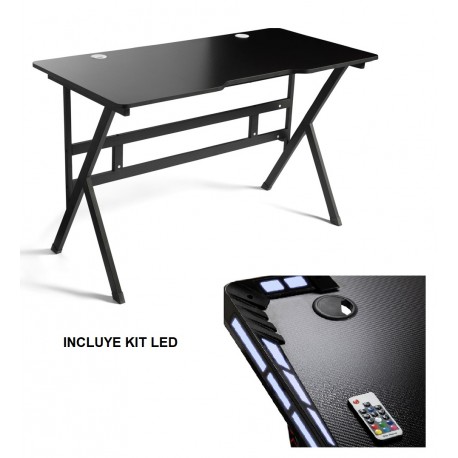 Mesa de escritorio gamming LED 120x60cm