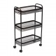 Verdulero metal negro 46,5x26,5x79cm