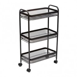 Verdulero metal negro 46,5x26,5x79cm