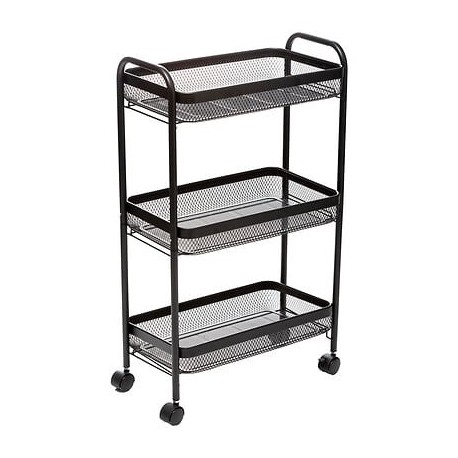 Verdulero metal negro 46,5x26,5x79cm