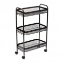 Verdulero metal negro 46,5x26,5x79cm