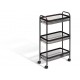 Verdulero metal negro 46,5x26,5x79cm