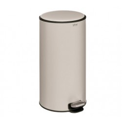 Cubo de basura 30L metal taupe