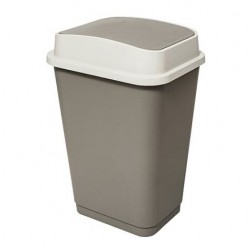 Cubo de basura 50L con tapa basculante topo