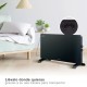 Convector de cristal 2000w negro