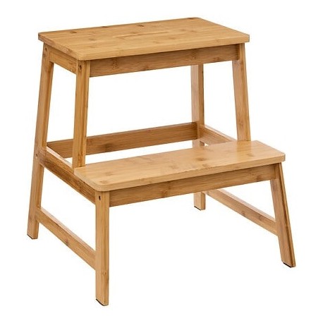Taburete de bambú 2 peldaños