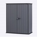 Cobertizo de resina Cortina alto gris 140x74x170cm