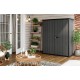 Cobertizo de resina Cortina alto gris 140x74x170cm
