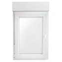 Ventana PVC 1 hoja con persiana 75x100cm izquierda