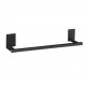 Toallero para mueble adhesivo negro 38cm
