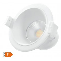 Aro empotrable LED antideslumbramiento redondo 7W 3000-4000-6500K blanco