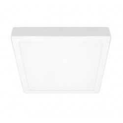 Downlight LED superficie cuadrado 18W 6500K 22,3cm blanco