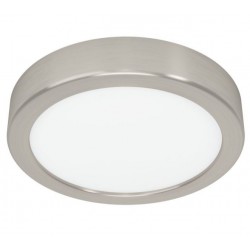 Downlight LED superficie redondo 11,5W 2700-4000-6500K 21cm níquel