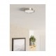 Downlight LED superficie redondo 11,5W 2700-4000-6500K 21cm níquel