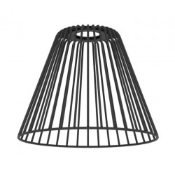 Pantalla para lámpara colgante en metal negro