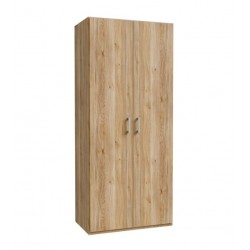 Armario 2 puertas abatibles roble 89x54x211cm