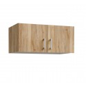 Altillo armario 2 puertas roble 89x54x40cm