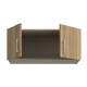 Altillo armario 2 puertas roble 89x54x40cm