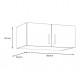 Altillo armario 2 puertas roble 89x54x40cm