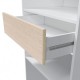 Vestidor blanvo y roble con cajon 158x40x187cm