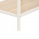 Estantería Curvy de 4 estantes metálica beige 45x30x170cm