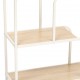 Estantería Curvy de 2 estantes metálica beige 76x27x101cm