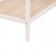 Estantería Curvy de 2 estantes metálica beige 76x27x101cm
