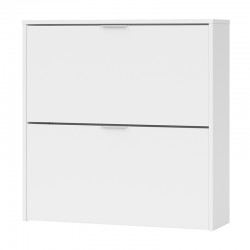 Zapatero 2 trampones blanco 76x22x75cm
