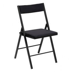 Silla plegable de metal terciopelo