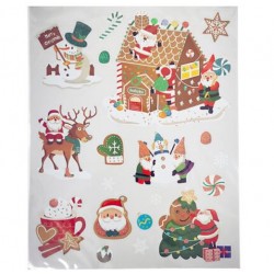 Pegatinas de navidad pan de jengibre 38x30cm