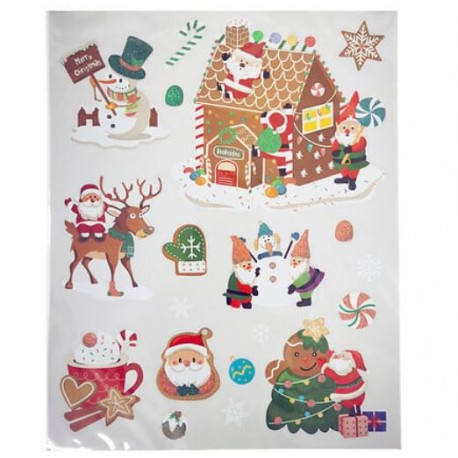 Pegatinas de navidad pan de jengibre 38x30cm