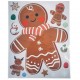 Pegatinas de navidad pan de jengibre 38x30cm