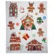Pegatinas de navidad pan de jengibre 38x30cm