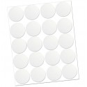 Tapa adhesiva 13mm blanco 100uds