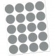 Tapa adhesiva 13mm plata 100uds