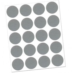 Tapa adhesiva 13mm plata 100uds