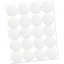 Tapa adhesiva 13mm blanco 20uds
