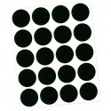 Tapa adhesiva 13mm negro 20uds
