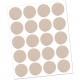 Tapa adhesiva 13mm textil beige 20uds