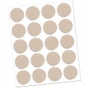 Tapa adhesiva 13mm textil beige 20uds