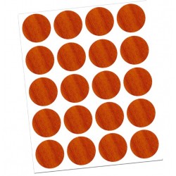 Tapa adhesiva 13mm cerezo 20uds