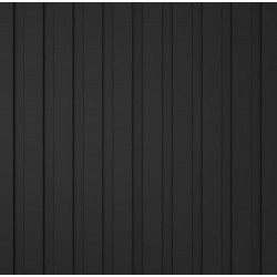 Revestimiento de pared palillería MDF 16,7x260cm negro 2,62m²