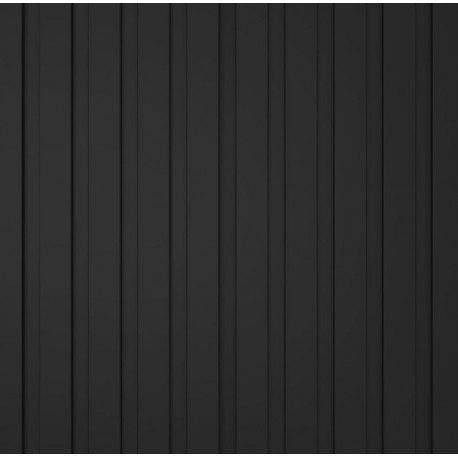 Revestimiento de pared palillería MDF 16,7x260cm negro 2,62m²