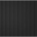 Revestimiento de pared palillería MDF 16,7x260cm negro 2,62m²