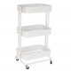 Verdulero metal blanco 3 niveles 45x34x76cm