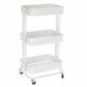 Verdulero metal blanco 3 niveles 45x34x76cm
