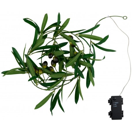 Guirnalda Olivo con temporizador 200cm