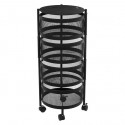 Verdulero metal negro redondo giratorio 31x72cm